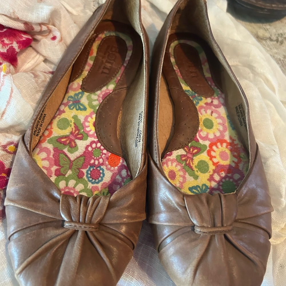 Born Brown Leather Women's Loafers